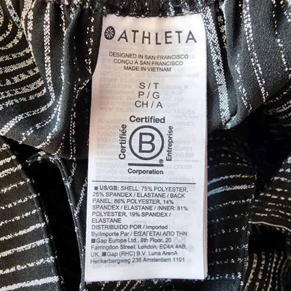 Athleta Womens S/T Tall Dress Arrival Amara Stripe Black Maxi Boho Sleeveless - Picture 8 of 10